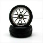 02020c Chrome wheels and tires