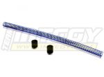Blue Coiled Nitro Engine Fuel Line Protector 6in