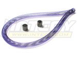 Purple Coiled Metal Nitro Fuel Line Protector 12"