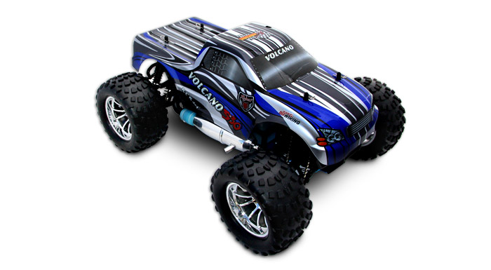 Redcat RC Volcano S30 1/10 Scale Nitro Monster Truck Blue